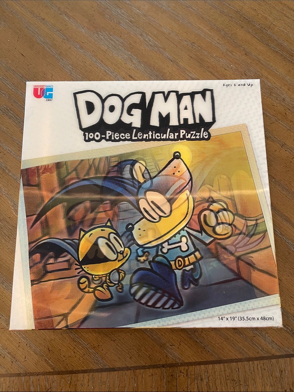 Dog Man 100-Piece Lenticular (3D) Puzzle